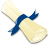 Blue Diploma Clip Art