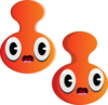 Orange Cartoon Heads Clip Art