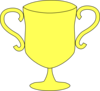 Trophy Yellow Cup Clip Art