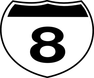 Interstate 8 Clip Art
