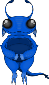 Blue Alien Clip Art