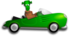 Green Cartoon Car Clip Art