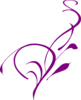 Purple Floral Border 1 Clip Art