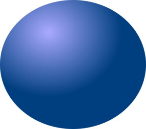 Dark Blue Ball Clip Art