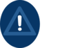 Dark Blue Caution Clip Art