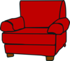 Red Armchair Clip Art
