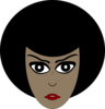 Woman With Afro Clip Art
