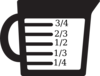 Measuring Cup Basic Units Clip Art