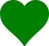 Green Heart Solid Clip Art