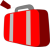Red Suitcase Clip Art