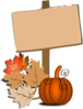 Wood Sign Pumpkin Halloween Clip Art