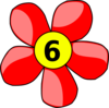 Counting Flower Clip Art