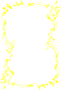 Yellow Floral Border Clip Art