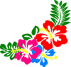 Hibiscus Corner R Clip Art