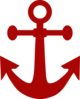 Red Anchor Clip Art