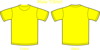 Plain T-shirts Yellow Clip Art