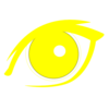 Yellow Eye Icon Clip Art