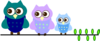 Family Owl Clip Art