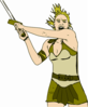 Female Warrior Clip Art