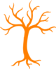 Orange Dead Tree Clip Art