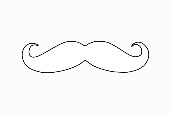 Mustache Clip Art at Clker.com - vector clip art online, royalty free