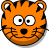 Tiger Head No Tail Clip Art