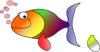 Rainbow Fish Without Fins 2 Clip Art