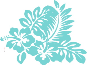 Blue Tropical Flower Clip Art