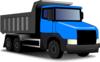 Blue Truck Revised Clip Art