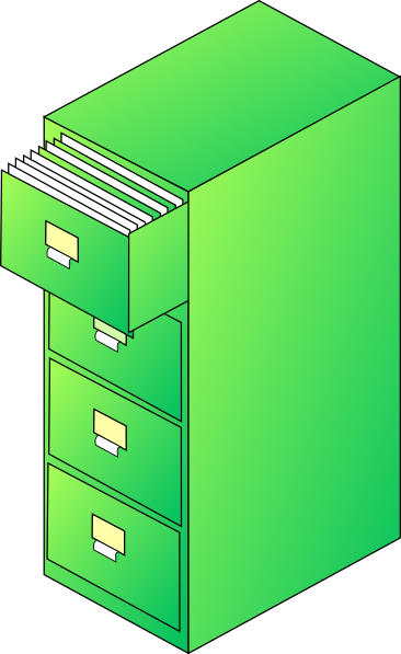  Filing  Cabinet  Green Clip Art  at Clker com vector clip 