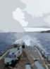 Uss Ingraham (ffg 61) Steams Away From Apra Harbor, Guam Clip Art