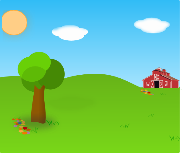 Farm Background Clip Art at Clker com vector clip art 