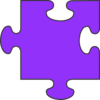 Purple Puzzle Piece Clip Art