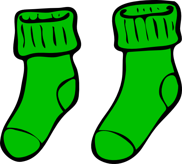 Green Sock Clip Art at Clker.com - vector clip art online, royalty free ...