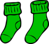 Green Sock Clip Art