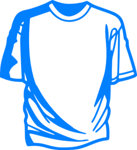Light Blue T-shirt Clip Art at Clker.com - vector clip art online ...