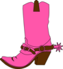 Cowgirl Hat And Boot Clip Art