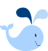 Little Light Blue Whale Clip Art at Clker.com - vector clip art online ...