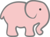 Pink Elephant Clip Art