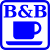 B&b Blu Su Fondo Bianco 2 Clip Art
