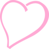 Single Pink Heart  Clip Art