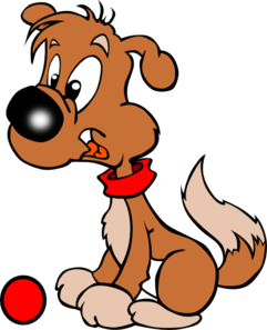 Puppy With Ball Clip Art