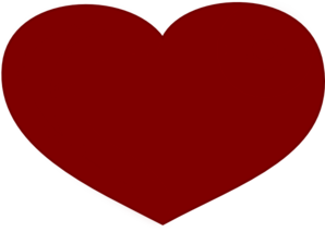 Red Heart Flesh Clip Art