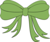 Green Decorative Bow Clip Art