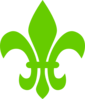 Fleur De Lis Green Clip Art