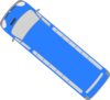 Blue Bus - 140 Clip Art