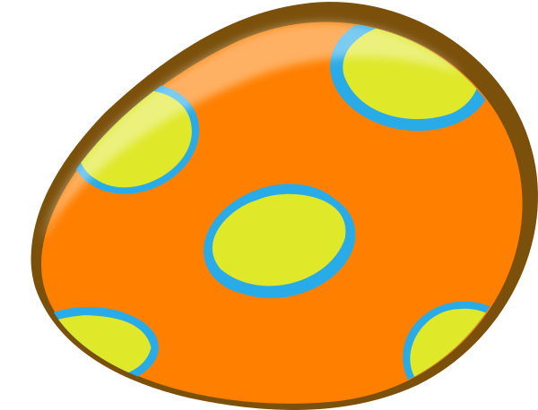 Orange Easter Egg Clip Art At Vector Clip Art Online