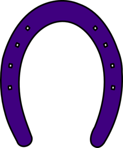 Purple Horse Shoe Clip Art