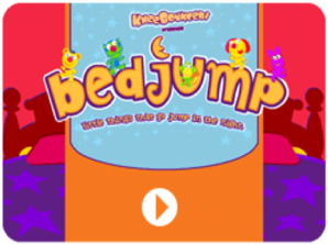 Kneebouncers Bed Jump Clip Art