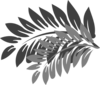 Leaves Grey 2 Clip Art